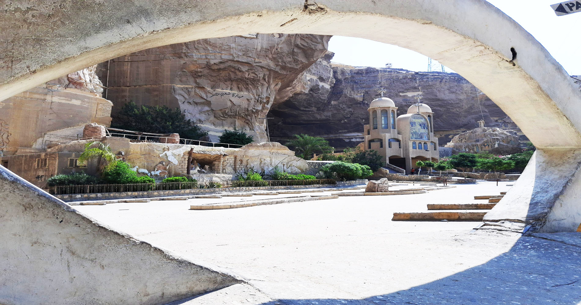 Egyptian Museum old Coptic Cairo churches and Cave church at Garbage city
